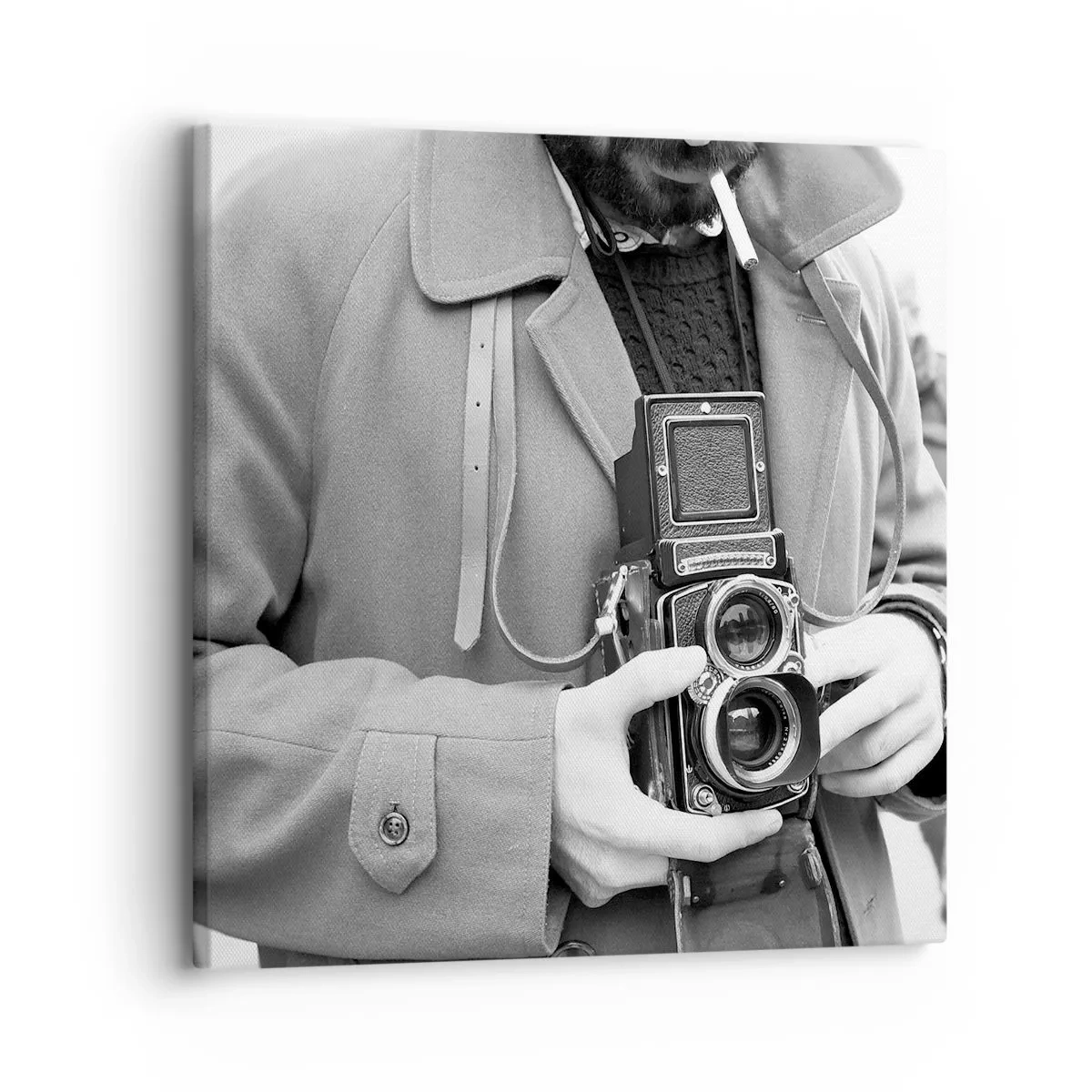 Cuadro sobre lienzo - Impresión de Imagen - En estilo retro - 30x30 cm