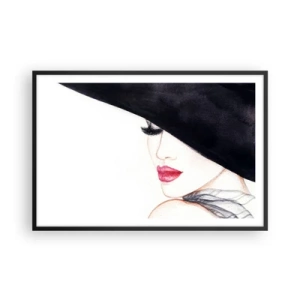 Póster en marco negro - Elegancia y sensualidad - 91x61 cm