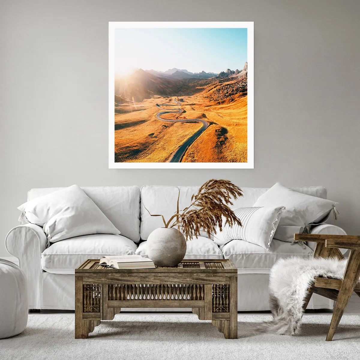 Póster - En un valle dorado - 60x60 cm