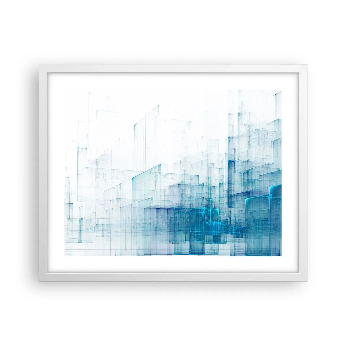 Póster en marco blanco - Cómo se hizo el espacio - 50x40 cm