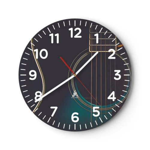 Reloj de pared - Reloj de vidrio - Un momento antes de que suene - 30x30 cm