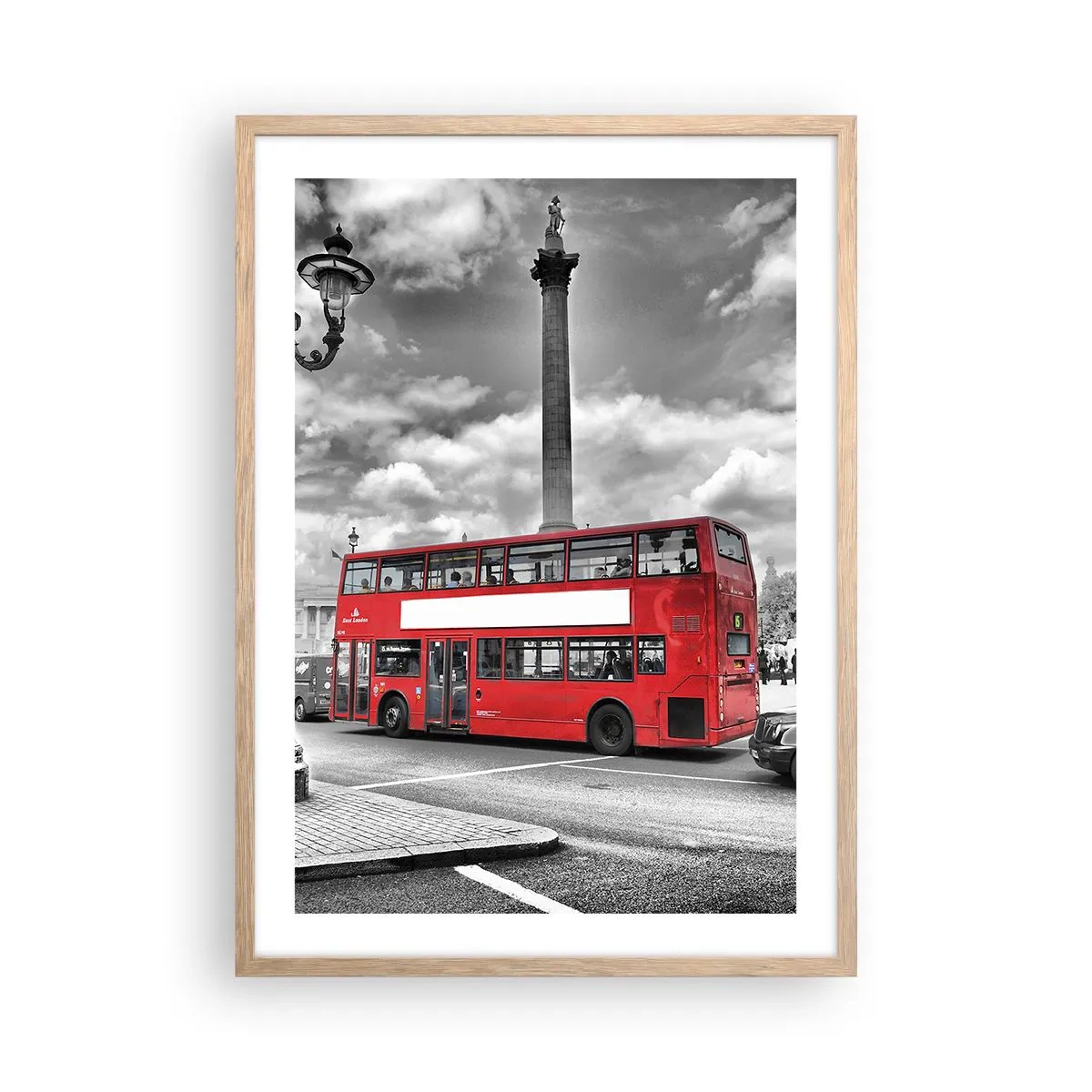 Póster en marco roble claro - El verdadero torrente sanguíneo de la ciudad - 50x70 cm