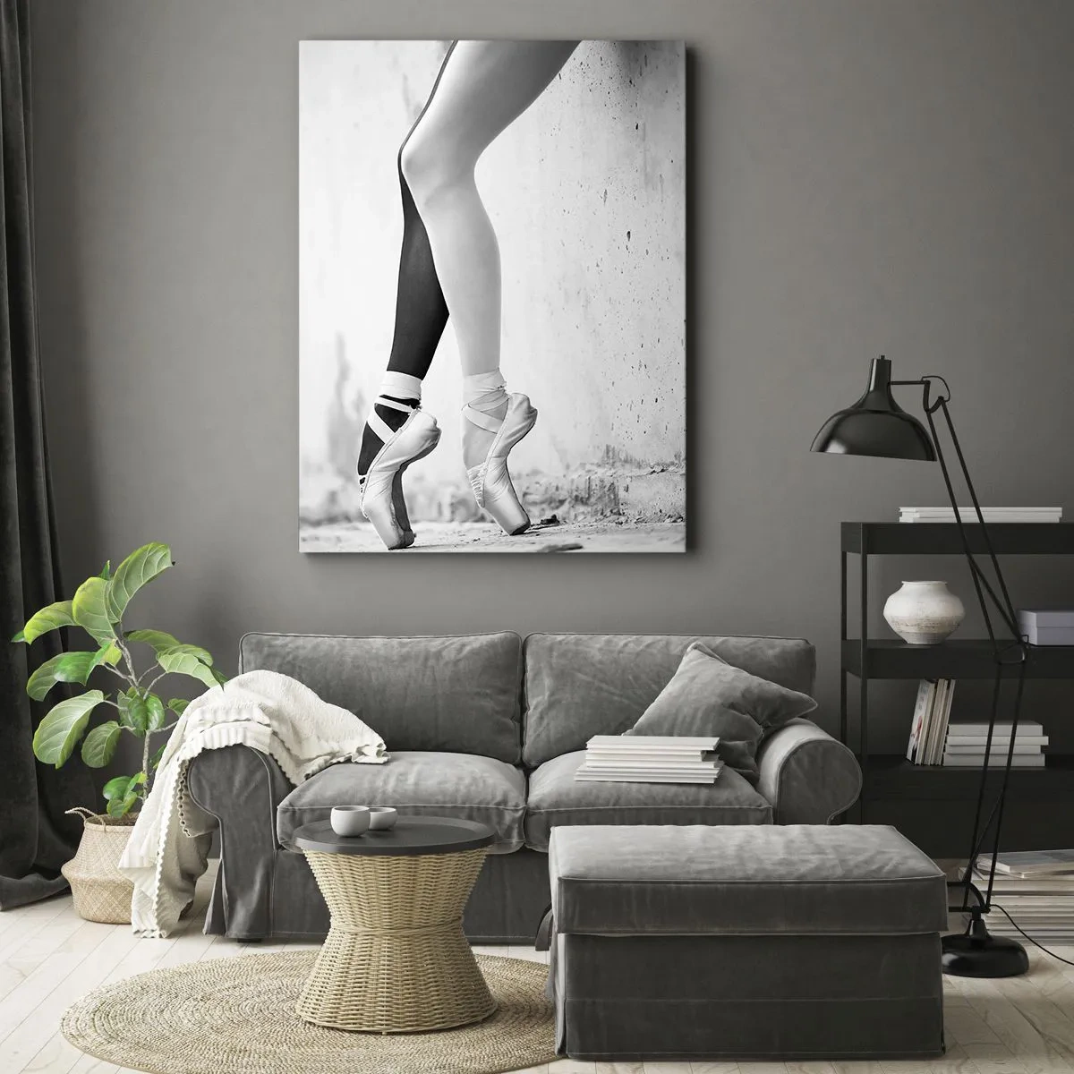 Cuadro sobre lienzo - Impresión de Imagen - Bailarina, ¡voila! - 70x100 cm