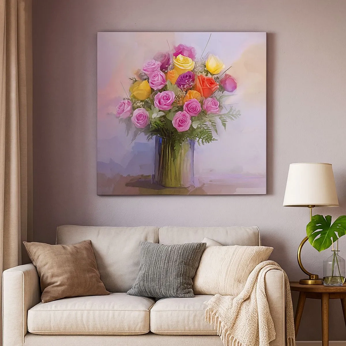 Cuadro sobre lienzo - Impresión de Imagen - Belleza inmortalizada - 30x30 cm