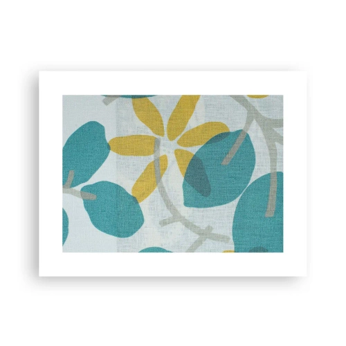 Póster - Entre hojas azules - 40x30 cm