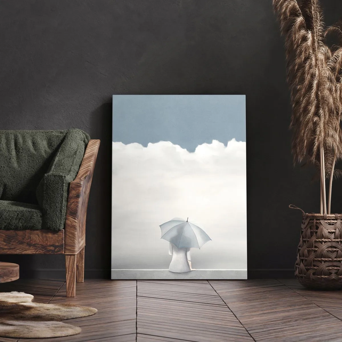 Cuadro sobre lienzo - Impresión de Imagen - En el límite de la realidad y los sueños - 45x80 cm