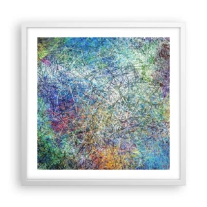 Póster en marco blanco - No es tan fácil - 50x50 cm