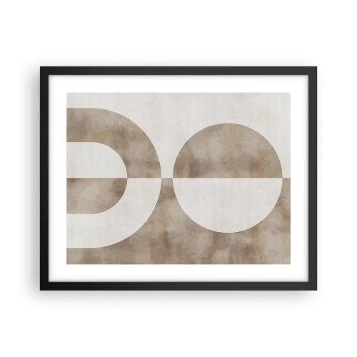 Póster en marco negro - Similitudes y diferencias - 50x40 cm