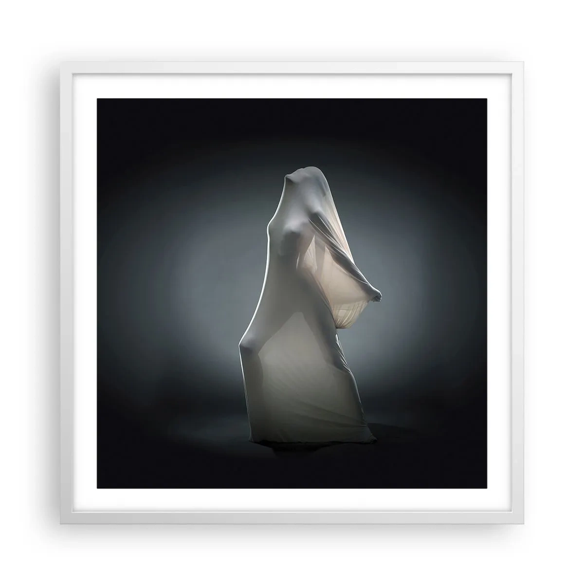 Póster en marco blanco - Deseos ocultos - 60x60 cm