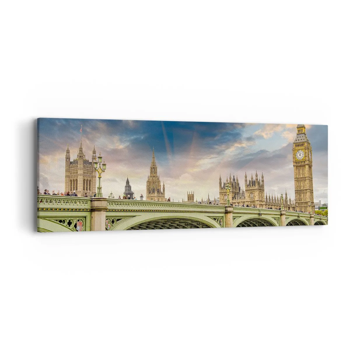 Cuadro sobre lienzo - Impresión de Imagen - El tiempo se detuvo en el Imperio - 90x30 cm