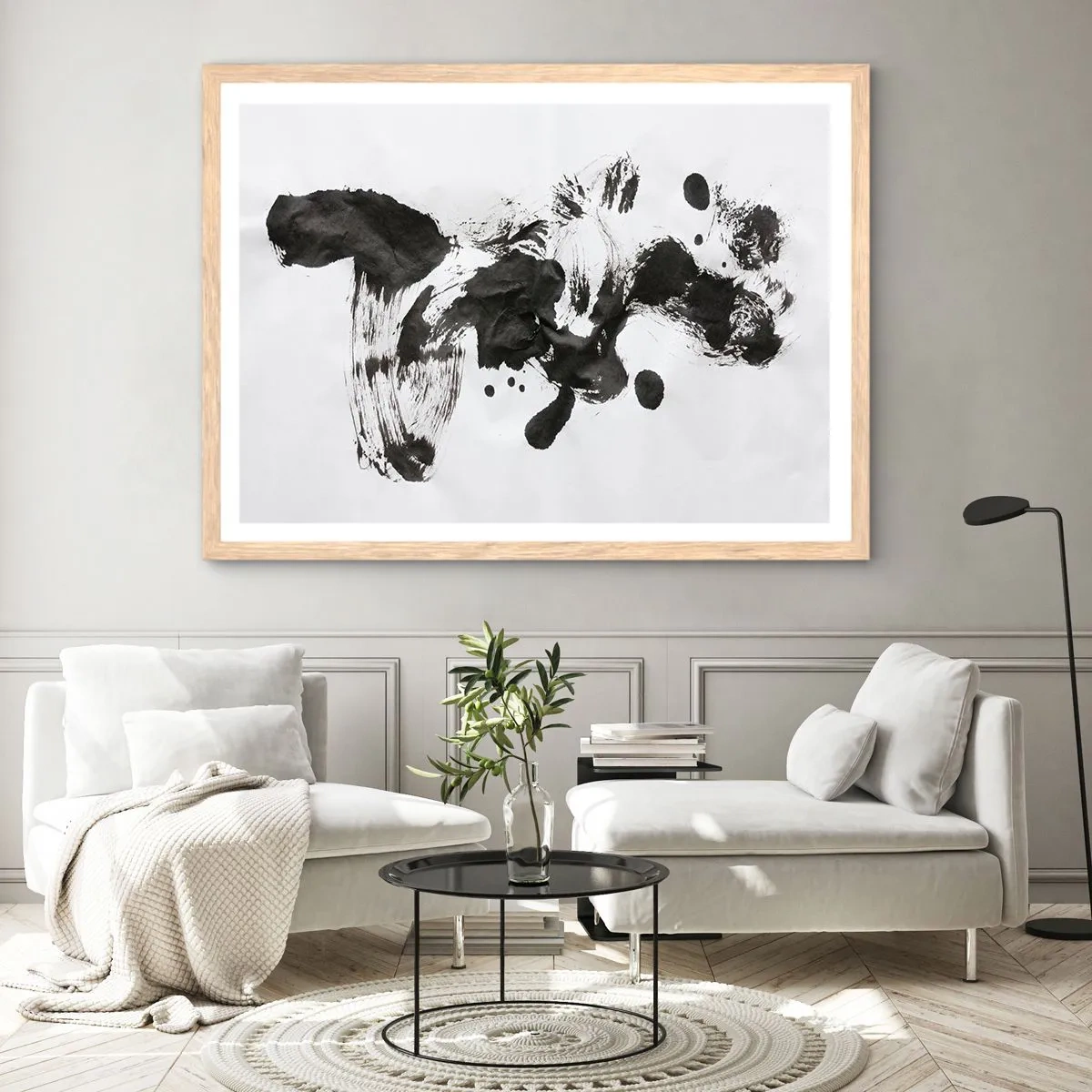 Póster en marco roble claro - ¿Un método en la locura? - 100x70 cm