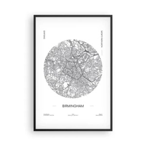 Póster en marco negro - Anatomía de Birmingham - 61x91 cm