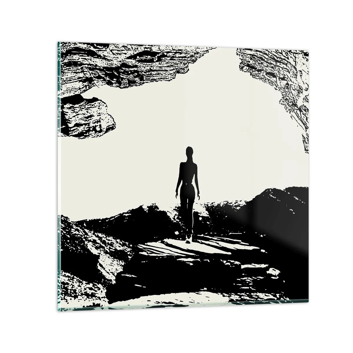 Cuadro sobre vidrio - Impresiones sobre Vidrio - Una nueva mirada - 40x40 cm