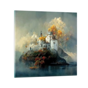 Cuadro sobre vidrio - Impresiones sobre Vidrio - El comienzo de una historia romántica - 70x70 cm