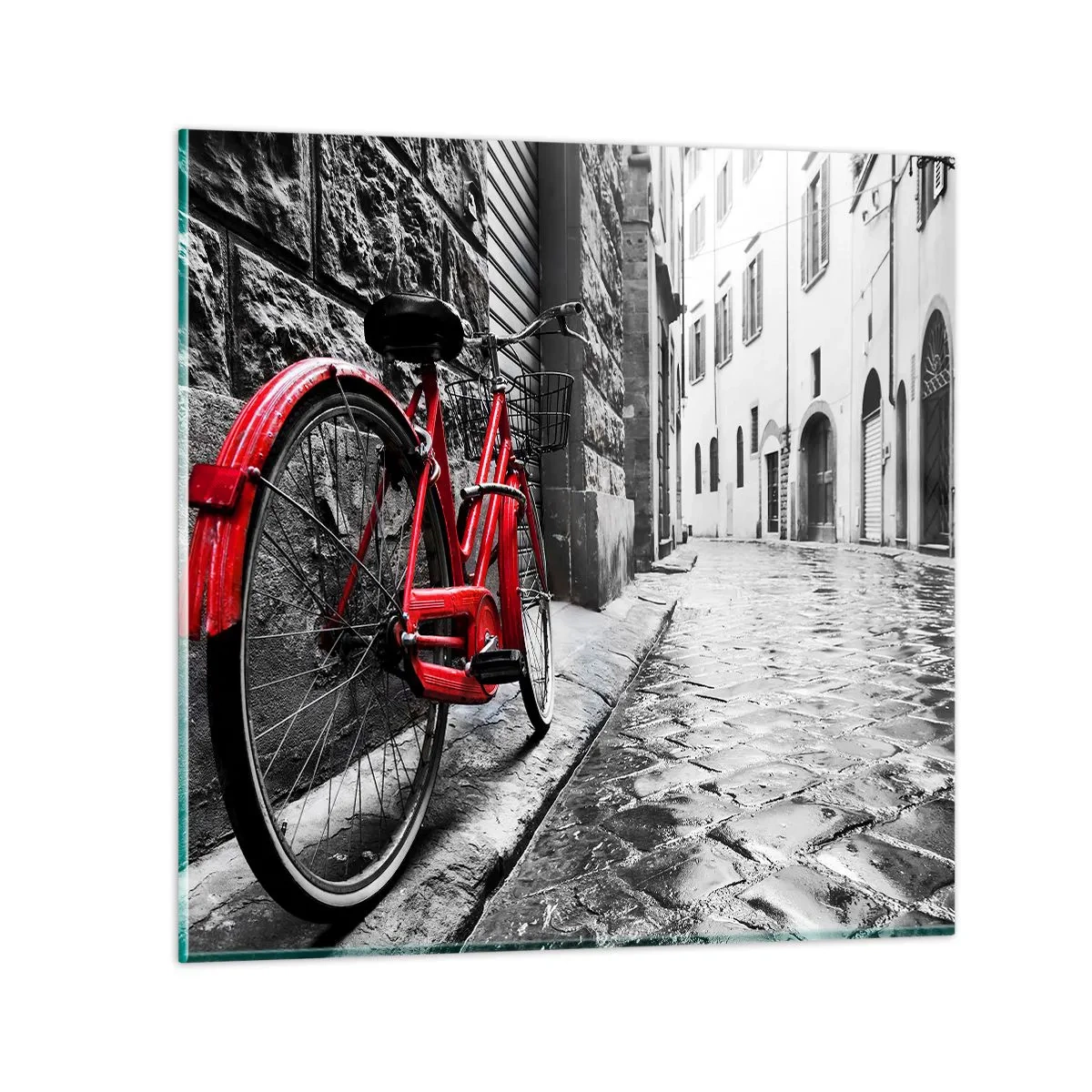 Cuadro sobre vidrio - Impresiones sobre Vidrio - La verdadera belleza no envejece - 70x70 cm