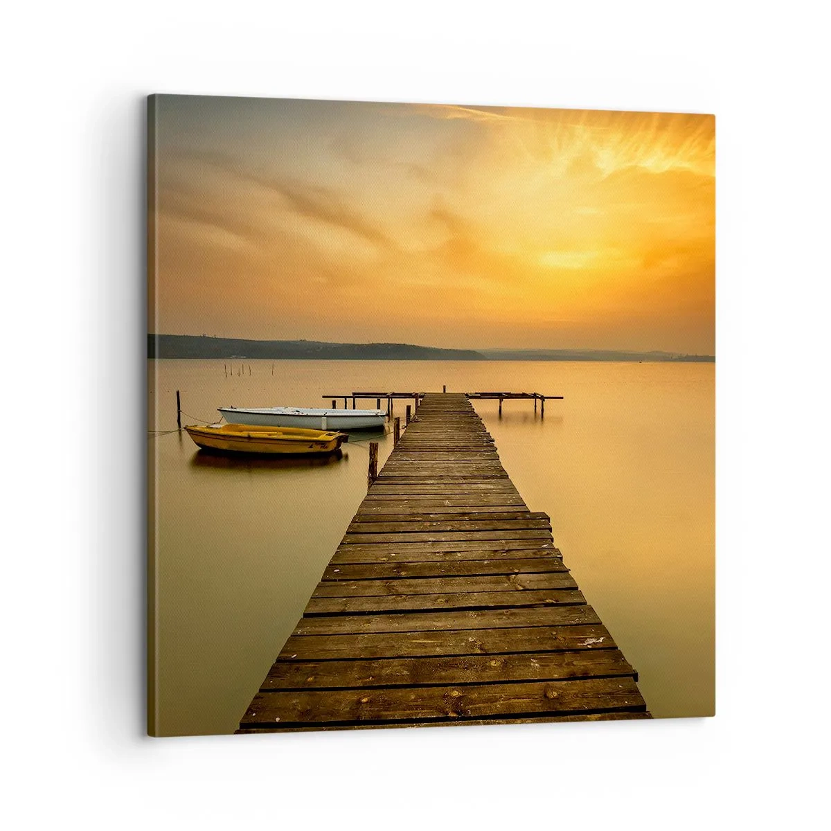 Cuadro sobre lienzo - Impresión de Imagen - Abriré el cielo dorado para ti - 60x60 cm