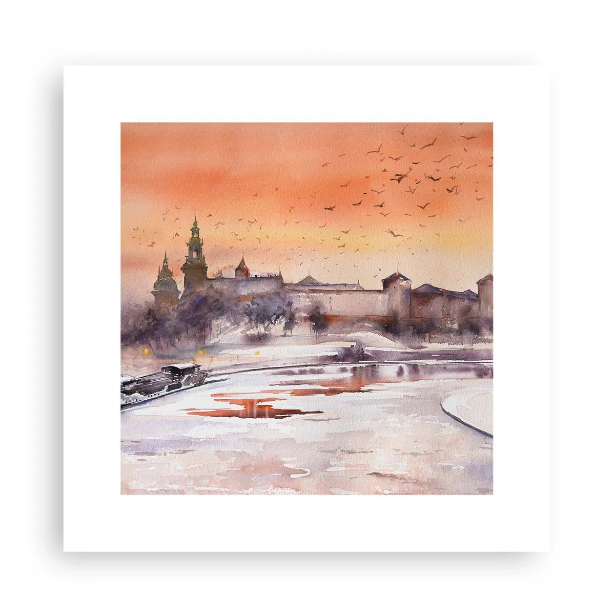 Póster - Atardecer real - 30x30 cm