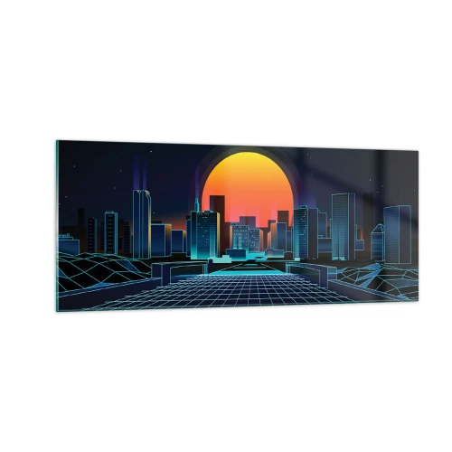 Cuadro sobre vidrio - Impresiones sobre Vidrio - ¿Todavía deseas volver a la realidad? - 100x40 cm