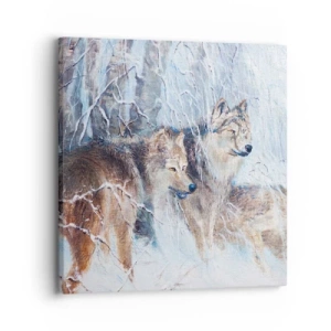 Cuadro sobre lienzo - Impresión de Imagen - ¡Cuidado! Aquí viene... - 30x30 cm