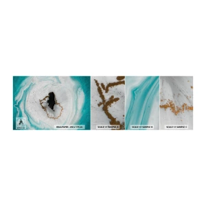 Muestra de fotomural autoadhesivo Deluxe Sticker - Para acceder al interior - Abstracción, Pedazo, Piedra - 100x30 cm