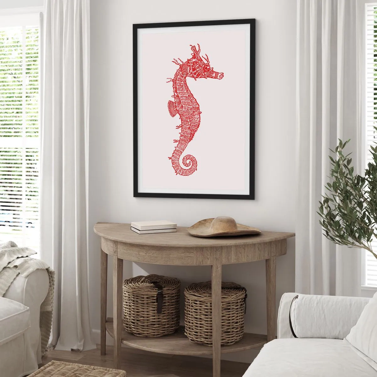 Póster en marco negro - Una intrincada creación - 30x40 cm