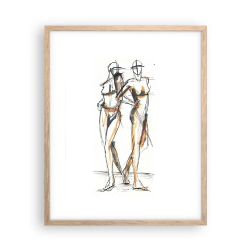 Póster en marco roble claro - Un estudio sobre el encanto - 40x50 cm