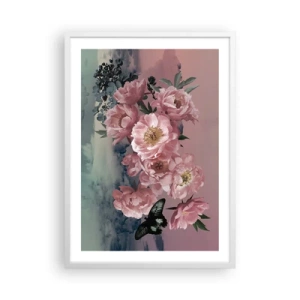 Póster en marco blanco - La cúspide del romance - 50x70 cm