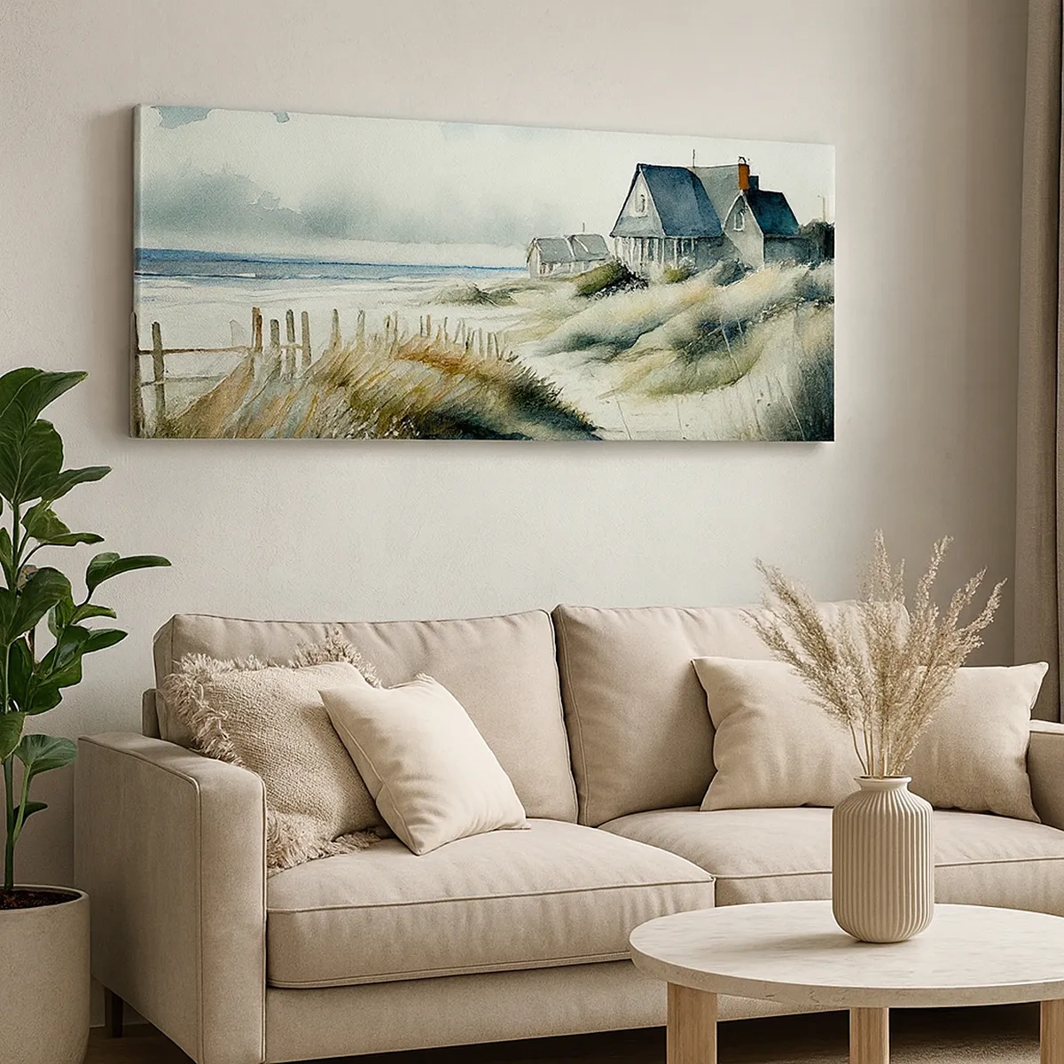 Cuadro sobre lienzo - Impresión de Imagen - Lejos del bullicio - 30x30 cm