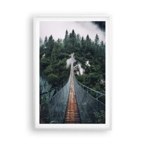 Póster en marco blanco - Solo para águilas - 61x91 cm