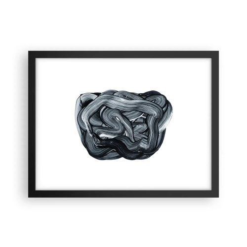 Póster en marco negro - No es tan sencillo - 40x30 cm