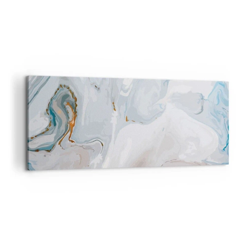 Cuadro sobre lienzo - Impresión de Imagen - Blanco fusión - 100x40 cm