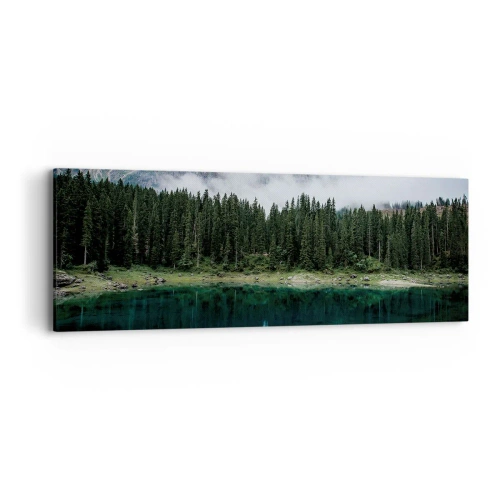 Cuadro sobre lienzo - Impresión de Imagen - Calla, calla, no despertemos al agua dormida.... - 90x30 cm