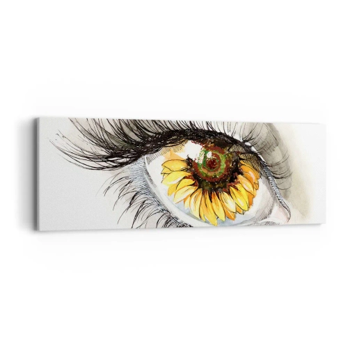 Cuadro sobre lienzo - Impresión de Imagen - Un aspecto tan caluroso como el verano - 90x30 cm