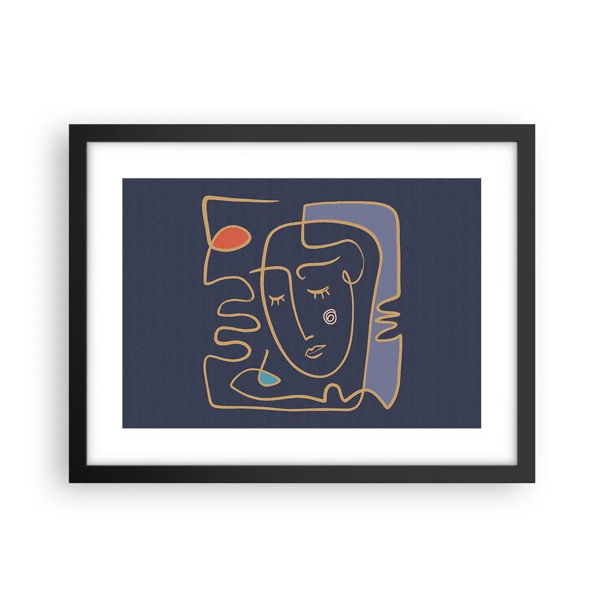 Póster en marco negro - En un maravilloso sueño - 40x30 cm