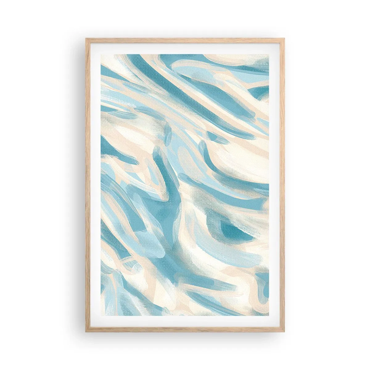 Póster en marco roble claro - Brisas primaverales - 61x91 cm