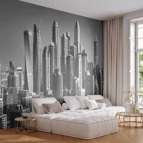 Fotomural Premium Canvas - Ciudad sobre el desierto - Arquitectura, Ciudad, Dubái - 200x140 cm