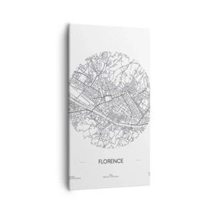 Cuadro sobre lienzo - Impresión de Imagen - Anatomía de Florencia - 55x100 cm