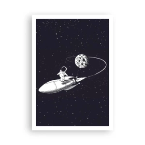 Póster - Surfista espacial - 70x100 cm