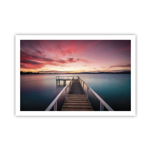 Póster - La suave llama del atardecer - 91x61 cm