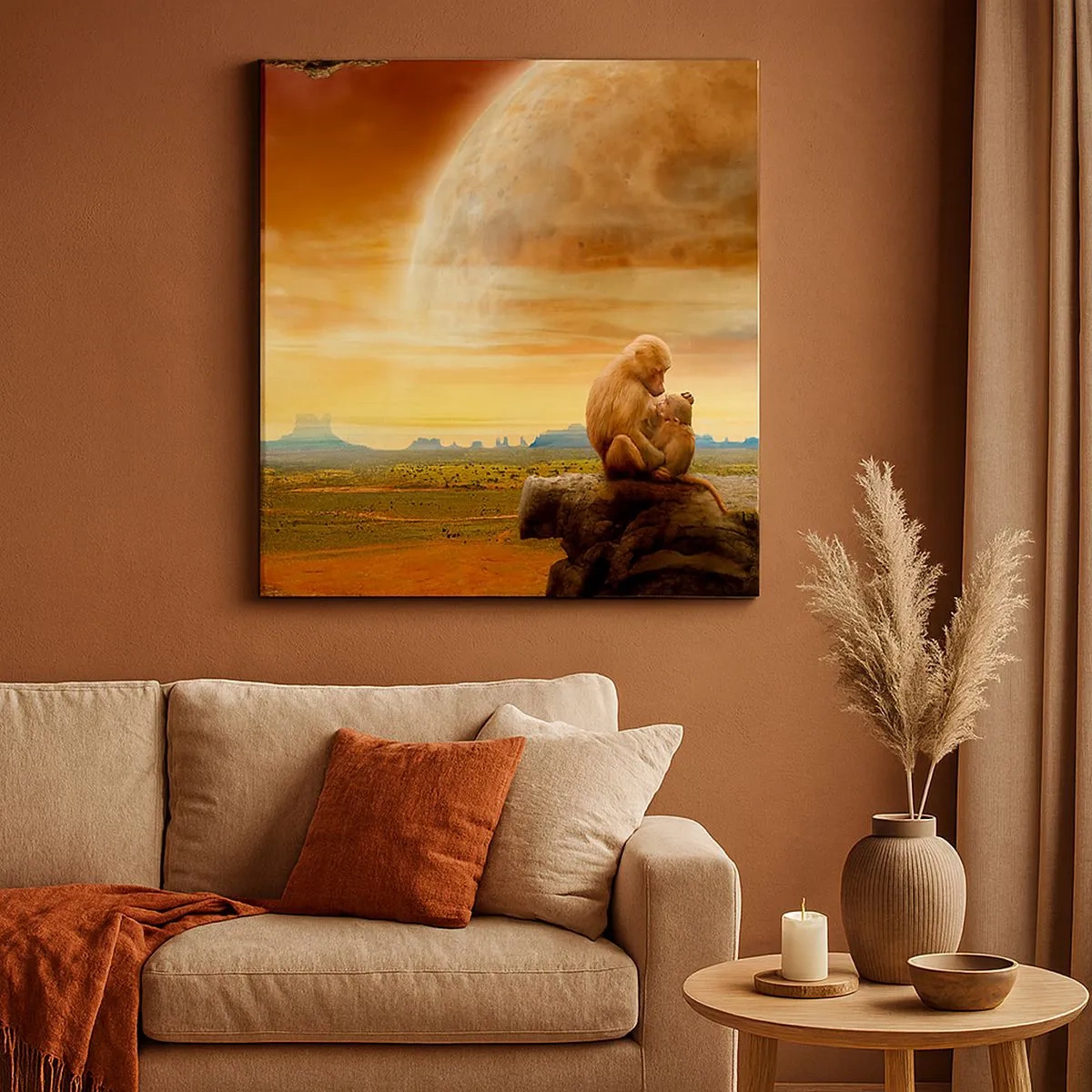 Cuadro sobre lienzo - Impresión de Imagen - El amor es igual en todas partes - 30x30 cm