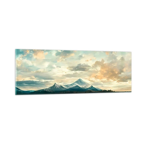 Cuadro sobre vidrio - Impresiones sobre Vidrio - Bajo la protección del cielo - 90x30 cm