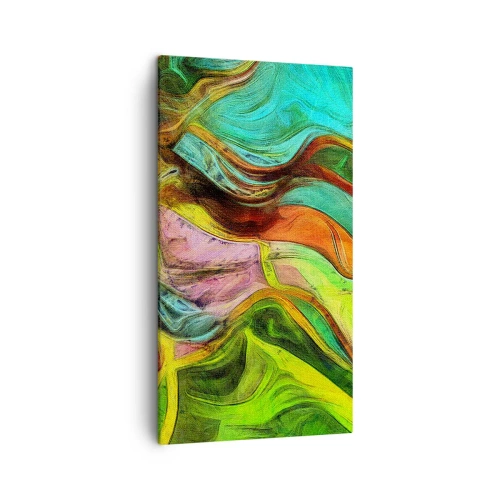 Cuadro sobre lienzo - Impresión de Imagen - El movimiento es la vida - 45x80 cm