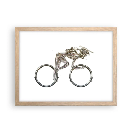 Póster en marco roble claro - Una magnífica máquina - 40x30 cm