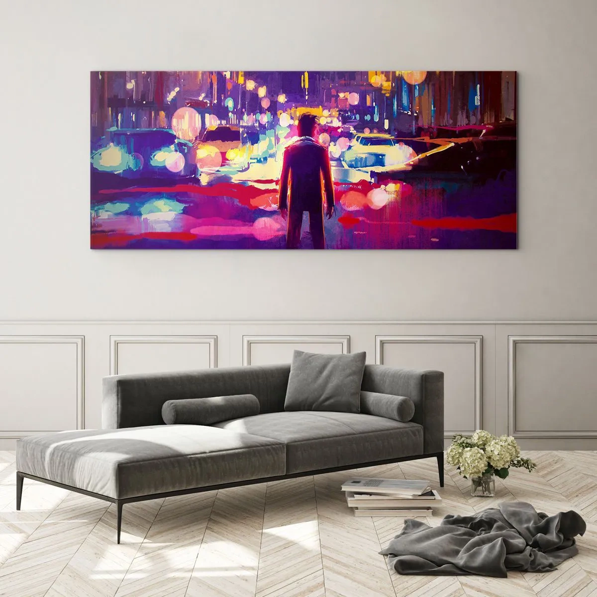 Cuadro sobre vidrio - Impresiones sobre Vidrio - Inmerso en la luz - 100x40 cm
