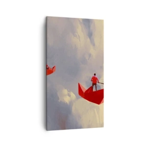 Cuadro sobre lienzo - Impresión de Imagen - El viaje de un soñador - 45x80 cm