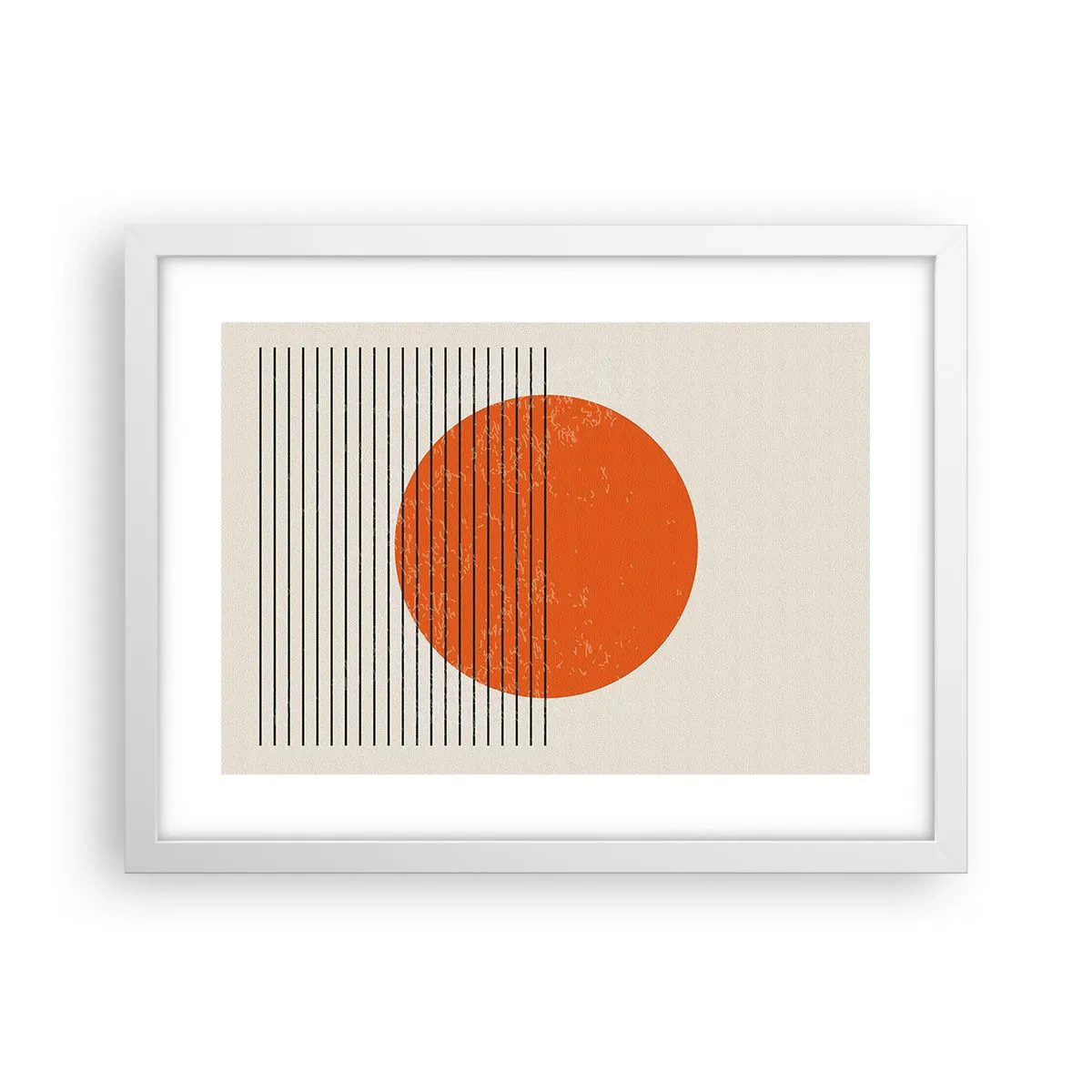 Póster en marco blanco - Siempre el sol - 40x30 cm