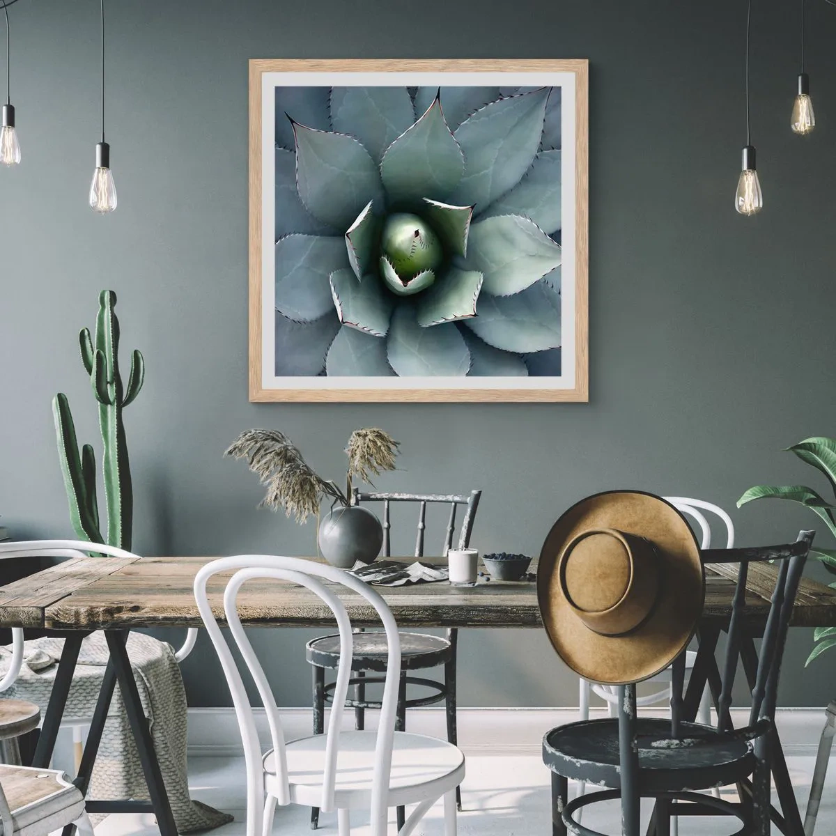 Póster en marco roble claro - Perfección natural - 30x30 cm