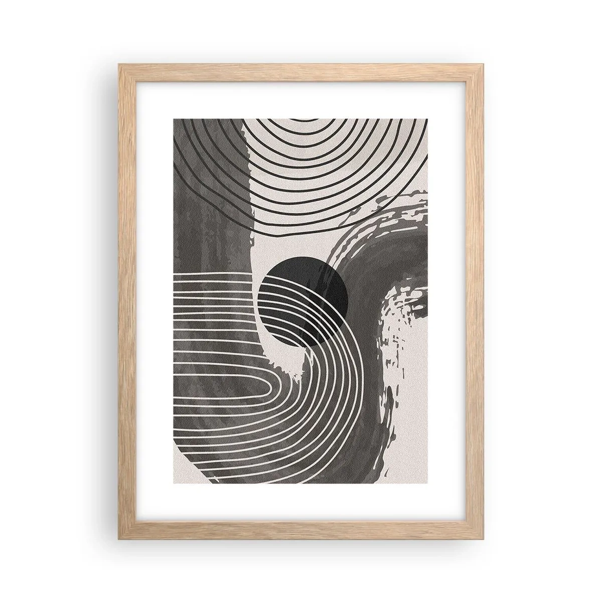 Póster en marco roble claro - La victoria del óvalo - 30x40 cm
