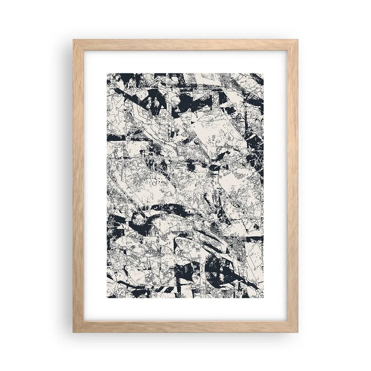 Póster en marco roble claro - La interpenetración de los opuestos - 30x40 cm