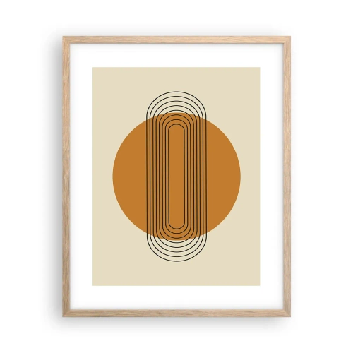 Póster en marco roble claro - El plan perfecto - 40x50 cm
